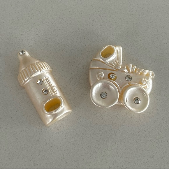 🆓 - 🥀 Donating Soon 🥀 - Vintage Baby Shower Pendant Charms - Free With Purchase - Picture 13 of 13